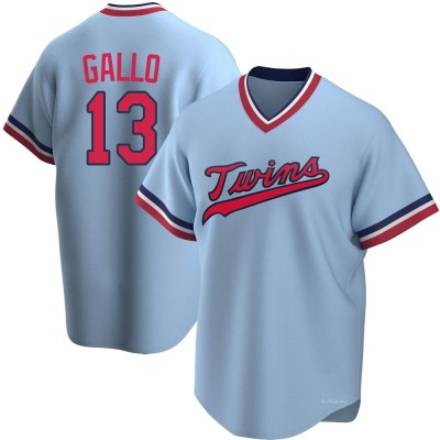 Men's Joey Gallo Minnesota Twins Replica Light Blue Road Cooperstown Collection Jersey