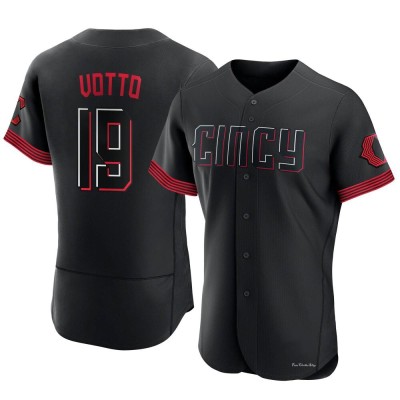 Men's Joey Votto Cincinnati Reds Authentic Black 2023 City Connect Jersey