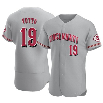 Men's Joey Votto Cincinnati Reds Authentic Gray Road Jersey