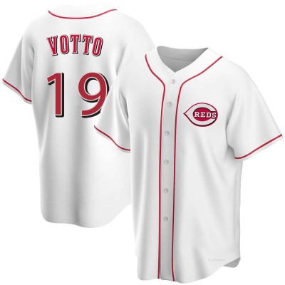 Men's Joey Votto Cincinnati Reds Replica White Home Jersey