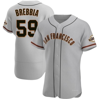 Men's John Brebbia San Francisco Giants Authentic Gray Road Jersey