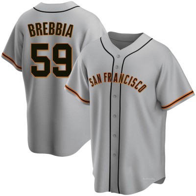 Men's John Brebbia San Francisco Giants Replica Gray Road Jersey