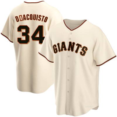 Men's John D'acquisto San Francisco Giants Replica Cream Home Jersey