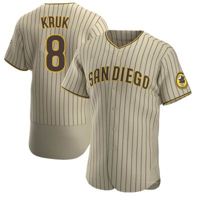 Men's John Kruk San Diego Padres Authentic Tan/Brown Alternate Jersey