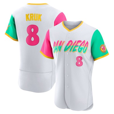 Men's John Kruk San Diego Padres Authentic White 2022 City Connect Jersey