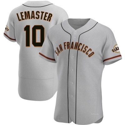 Men's Johnnie Lemaster San Francisco Giants Authentic Gray Road Jersey