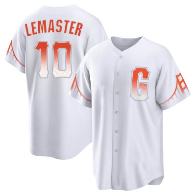 Men's Johnnie Lemaster San Francisco Giants Replica White 2021 City Connect Jersey