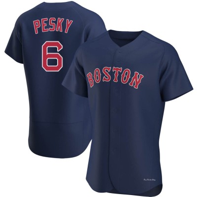 Men's Johnny Pesky Boston Red Sox Authentic Navy Alternate Jersey