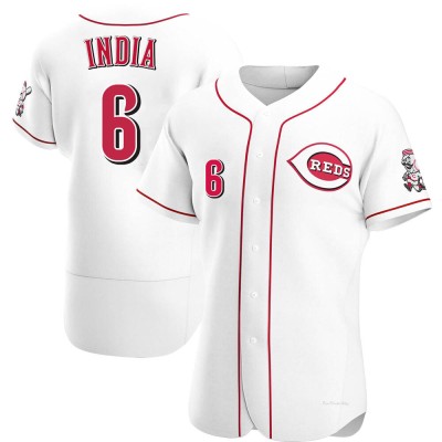 Men's Jonathan India Cincinnati Reds Authentic White Home Jersey