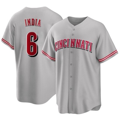 Men's Jonathan India Cincinnati Reds Replica Gray Road Jersey