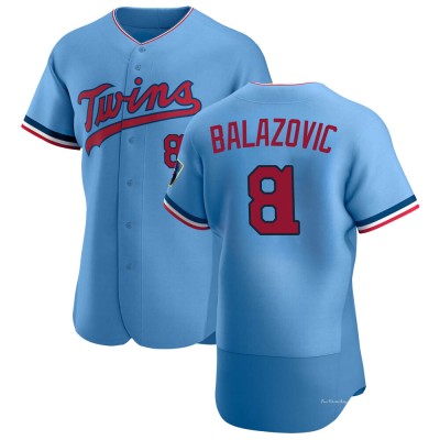 Men's Jordan Balazovic Minnesota Twins Authentic Light Blue Alternate Jersey