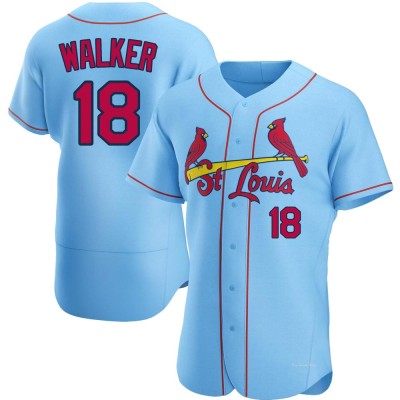 Men's Jordan Walker St. Louis Cardinals Authentic Light Blue Alternate Jersey