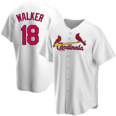 Men's Jordan Walker St. Louis Cardinals Replica White Home Jersey