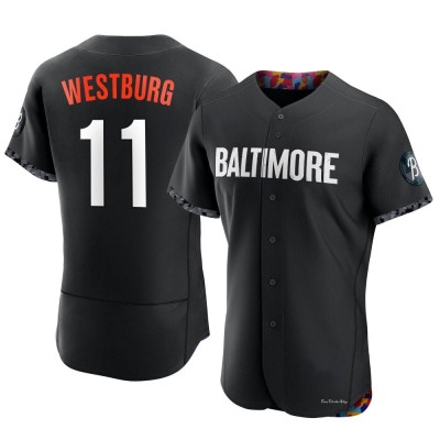 Men's Jordan Westburg Baltimore Orioles Authentic Black 2023 City Connect Jersey