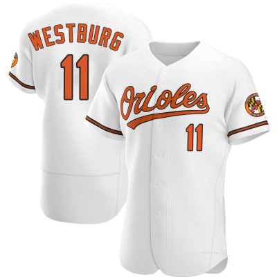 Men's Jordan Westburg Baltimore Orioles Authentic White Home Jersey