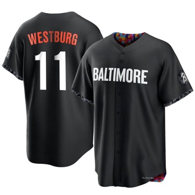 Men's Jordan Westburg Baltimore Orioles Replica Black 2023 City Connect Jersey