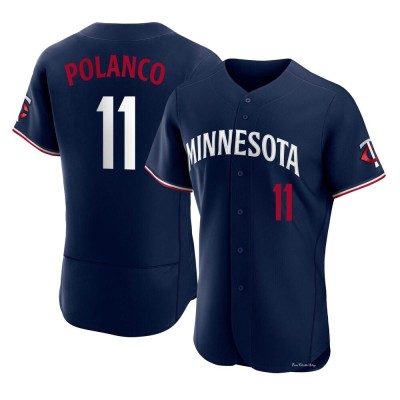 Men's Jorge Polanco Minnesota Twins Authentic Navy Alternate Jersey