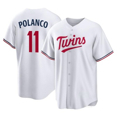 Men's Jorge Polanco Minnesota Twins Replica White Home Jersey