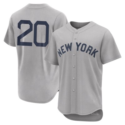 Men's Jorge Posada New York Yankees Authentic Gray 2021 Field of Dreams Jersey