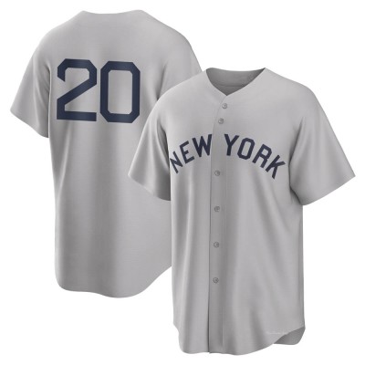 Men's Jorge Posada New York Yankees Replica Gray 2021 Field of Dreams Jersey