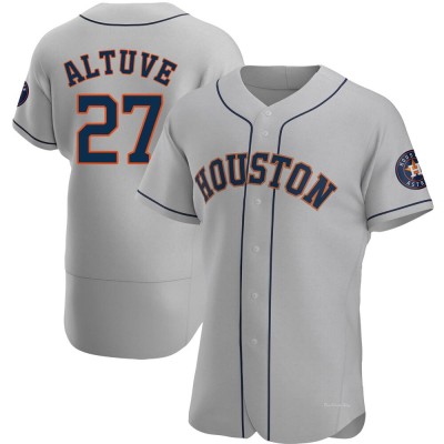 Men's Jose Altuve Houston Astros Authentic Gray Road Jersey