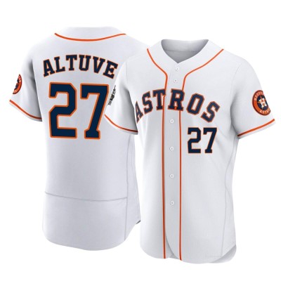 Men's Jose Altuve Houston Astros Authentic White 2022 World Series Home Jersey