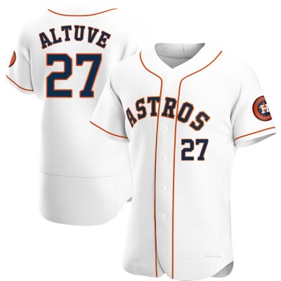 Men's Jose Altuve Houston Astros Authentic White Home Jersey