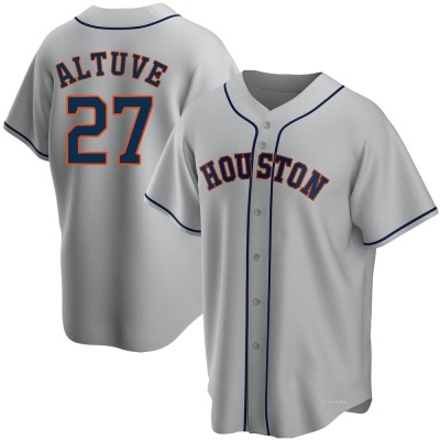 Men's Jose Altuve Houston Astros Replica Gray Road Jersey