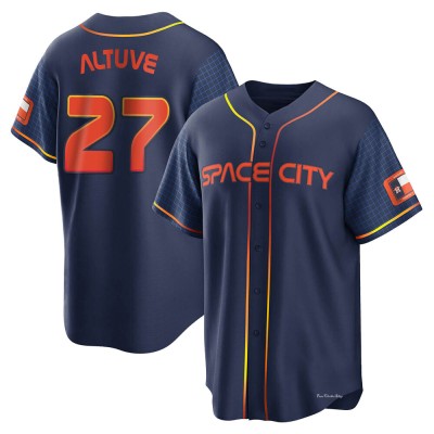 Men's Jose Altuve Houston Astros Replica Navy 2022 City Connect Jersey