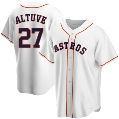 Men's Jose Altuve Houston Astros Replica White Home Jersey