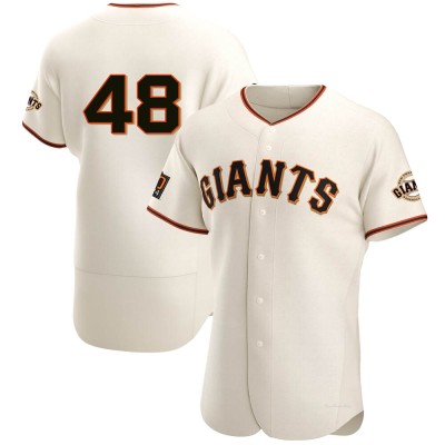 Men's Jose Alvarez San Francisco Giants Authentic Cream Home Jersey