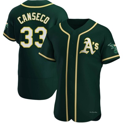 Men's Jose Canseco Oakland Athletics Authentic Green Alternate Jersey