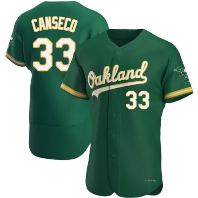 Men's Jose Canseco Oakland Athletics Authentic Green Kelly Alternate Jersey