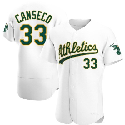 Men's Jose Canseco Oakland Athletics Authentic White Home Jersey