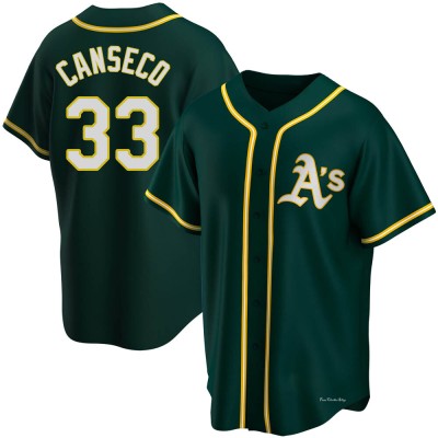 Men's Jose Canseco Oakland Athletics Replica Green Alternate Jersey