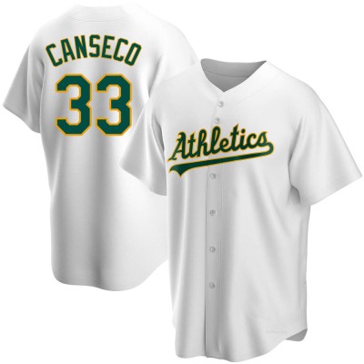 Men's Jose Canseco Oakland Athletics Replica White Home Jersey