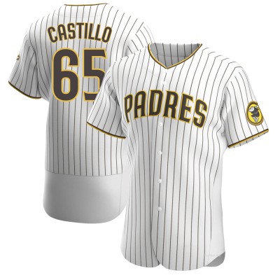 Men's Jose Castillo San Diego Padres Authentic White/Brown Home Jersey