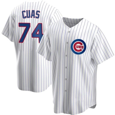 Men's Jose Cuas Chicago Cubs Replica White Home Jersey