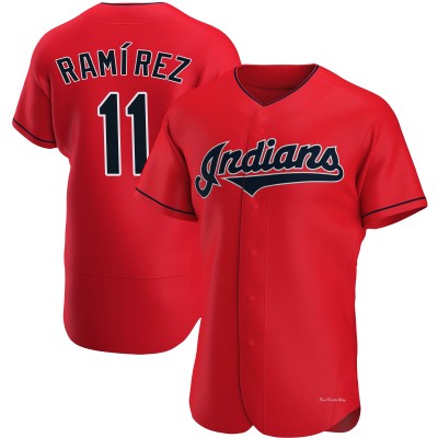 Men's Jose Ramirez Cleveland Guardians Authentic Red Alternate Jersey