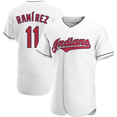 Men's Jose Ramirez Cleveland Guardians Authentic White Home Jersey