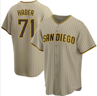 Men's Josh Hader San Diego Padres Replica Sand/Brown Alternate Jersey