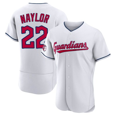 Men's Josh Naylor Cleveland Guardians Authentic White Home Jersey