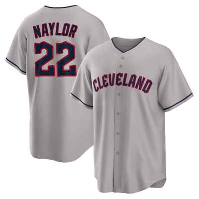 Men's Josh Naylor Cleveland Guardians Replica Gray Road Jersey