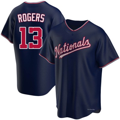 Men's Josh Rogers Washington Nationals Replica Navy Alternate Jersey