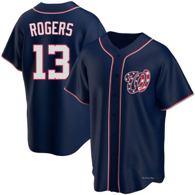 Men's Josh Rogers Washington Nationals Replica Navy Alternate Team Jersey