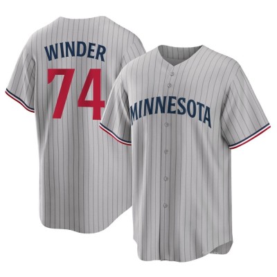 Men's Josh Winder Minnesota Twins Replica Gray Road Jersey