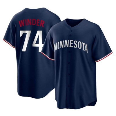 Men's Josh Winder Minnesota Twins Replica Navy Alternate Jersey