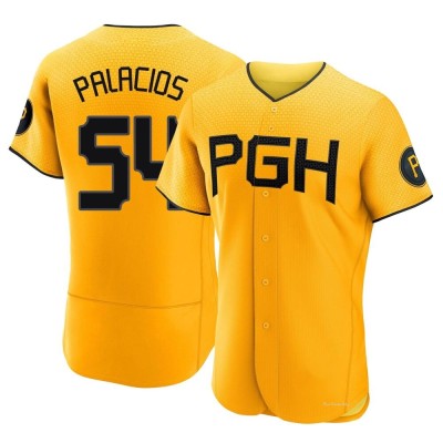 Men's Joshua Palacios Pittsburgh Pirates Authentic Gold 2023 City Connect Jersey