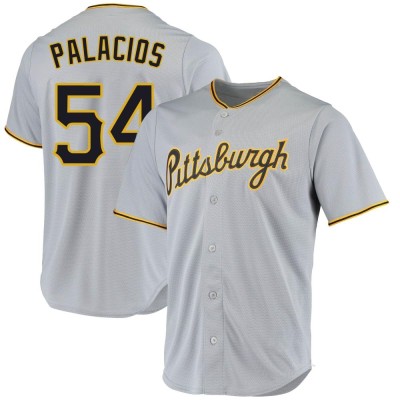 Men's Joshua Palacios Pittsburgh Pirates Replica Gray Road Jersey