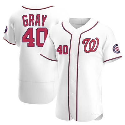 Men's Josiah Gray Washington Nationals Authentic White Home Jersey